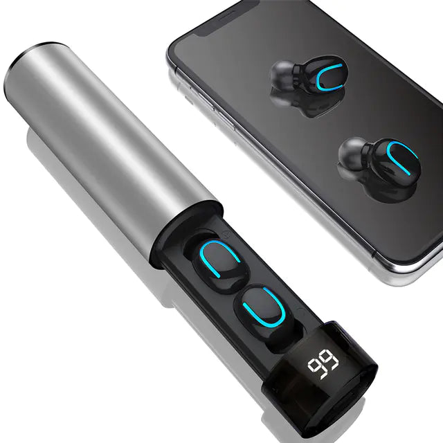 Auriculares Bluetooth Q67 con Banco de Energía Portátil