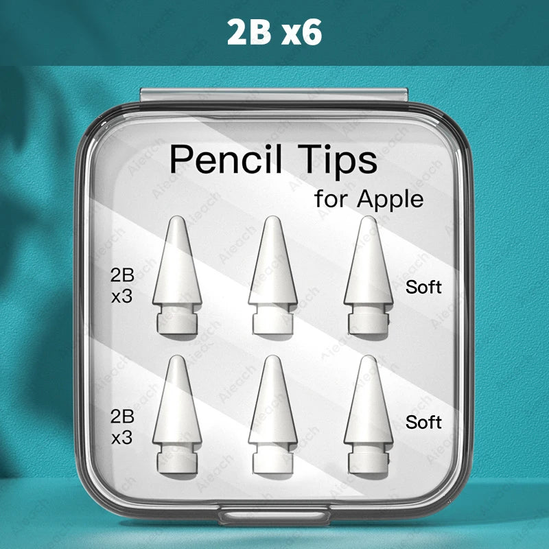 VUUV Apple Pencil Tips: Soft & Hard, 3pcs Set