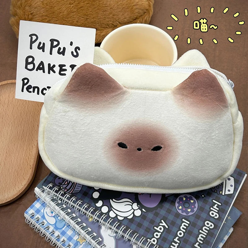 Caja de lápiz de nicho extraña Caja de lápiz de peluche lindo animal Capibala de cartón de rana estudiante Caja de lápiz de escritorio de escritorio de la casa de almacenamiento