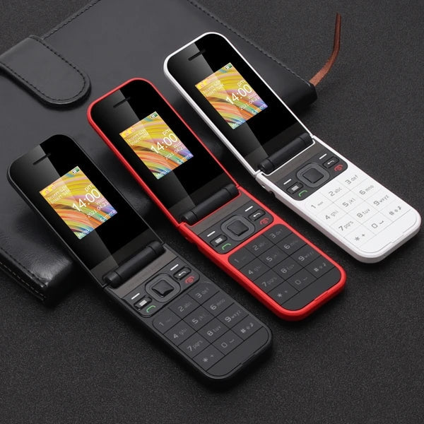 Teléfono Móvil Retro Plegable – Diseño Compacto y Funcional