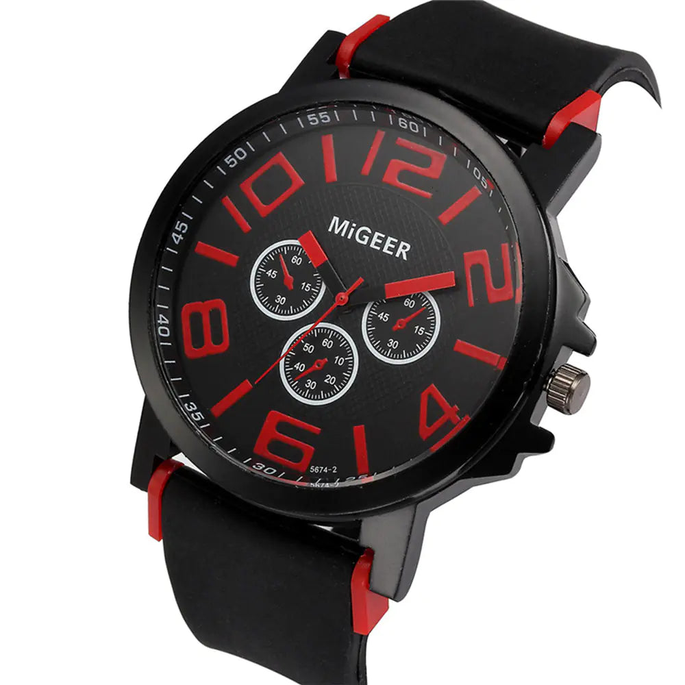 PulseChron Men's Quartz Digital Watch