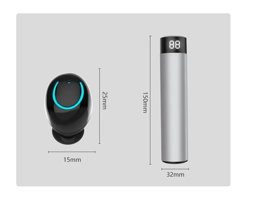 Auriculares Bluetooth Q67 con Banco de Energía Portátil