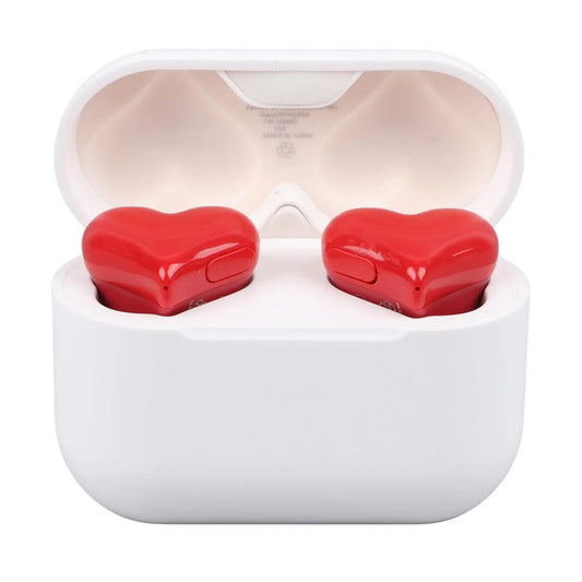 Auriculares GOWENIC Estéreo con Bluetooth, Diseño en Forma de Corazón con Cancelación de Ruido y 3 Pares de Auriculares para Teléfono y Portátil