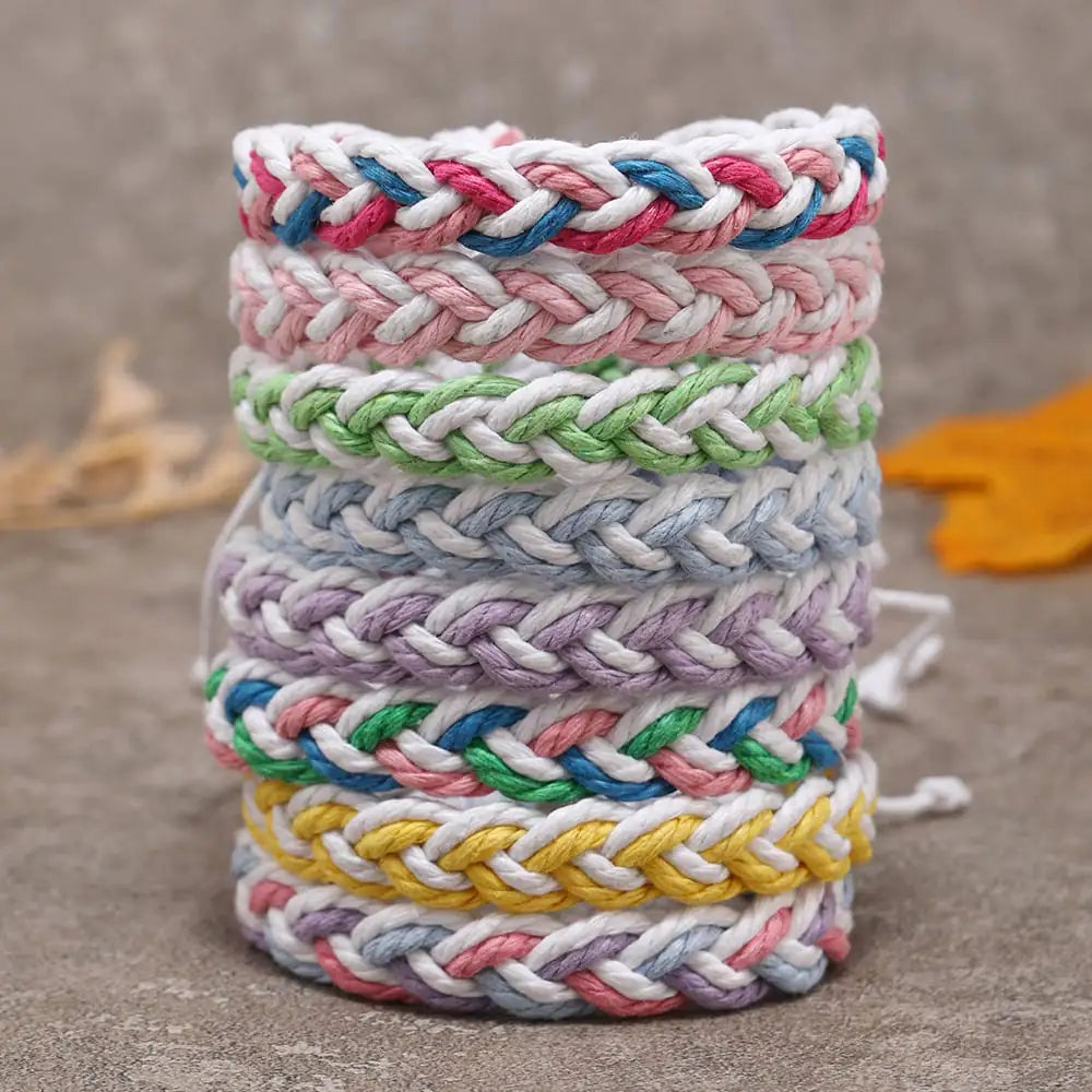 Artisanal Woven Charm Bracelet