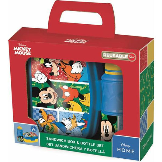 Picnic Holder and Bottle Included Mickey Mouse Mickey Has Fun-0