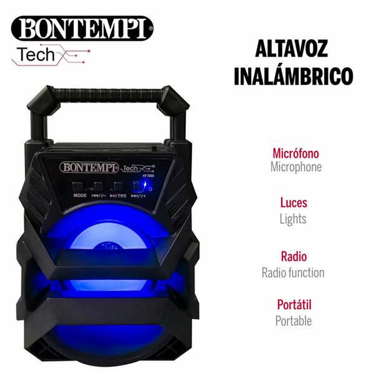 Altavoz Bluetooth con Micrófono Karaoke-6