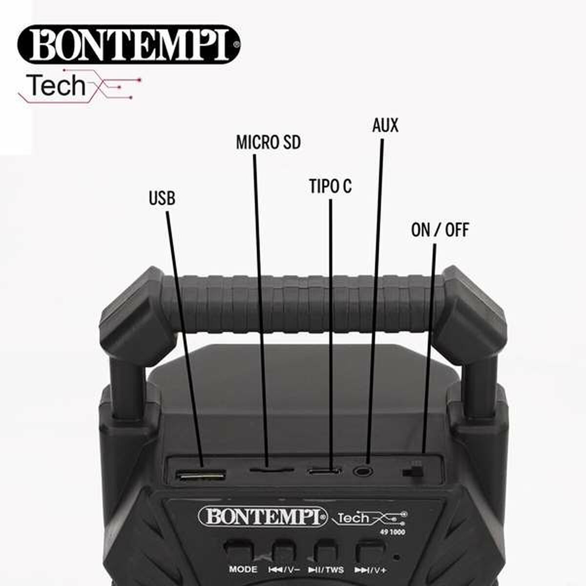 Altavoz Bluetooth con Micrófono Karaoke-3