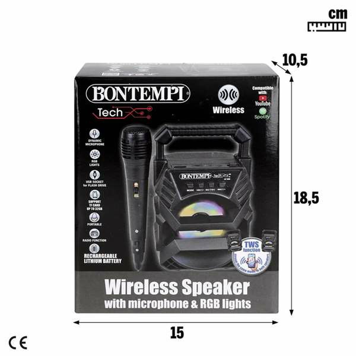 Altavoz Bluetooth con Micrófono Karaoke-1