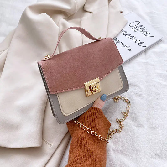 Retro Chic Contrast Bags for Women