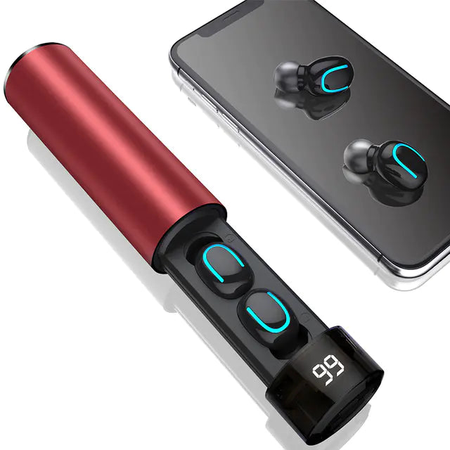 Auriculares Bluetooth Q67 con Banco de Energía Portátil