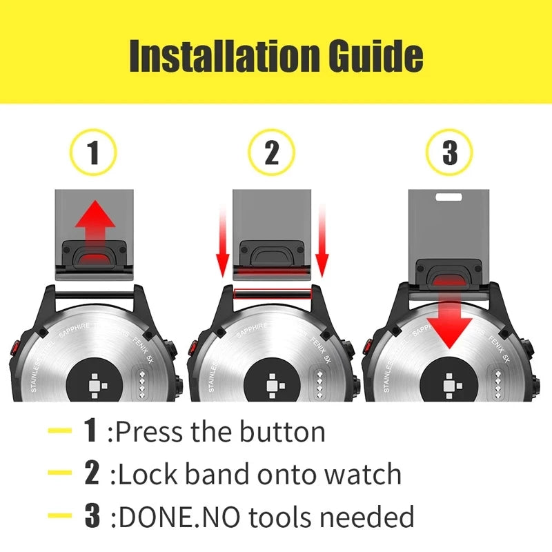 Correa de silicona para reloj Garmin Instinct 3, 45mm, 50mm, Instinct E 45mm Fenix 8, 47mm, 51mm, QuickFit, 22mm