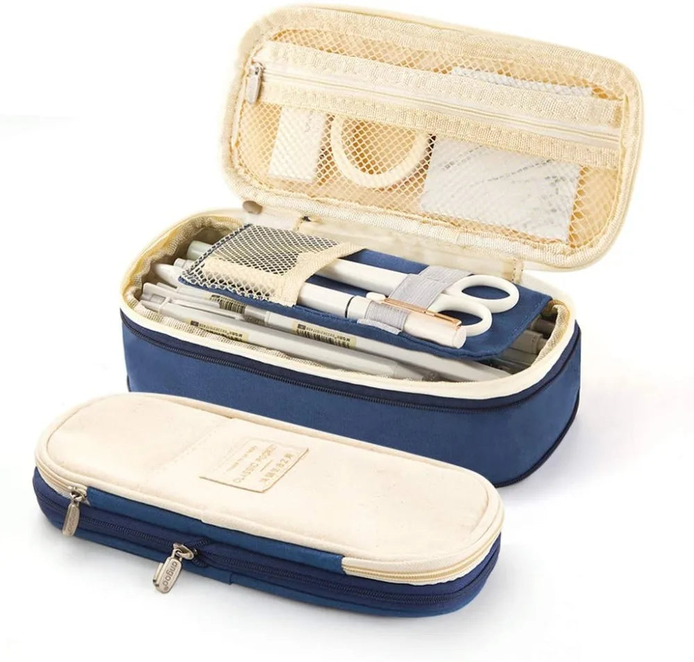 Estuche Escolar Premium - Gran Capacidad Canvas