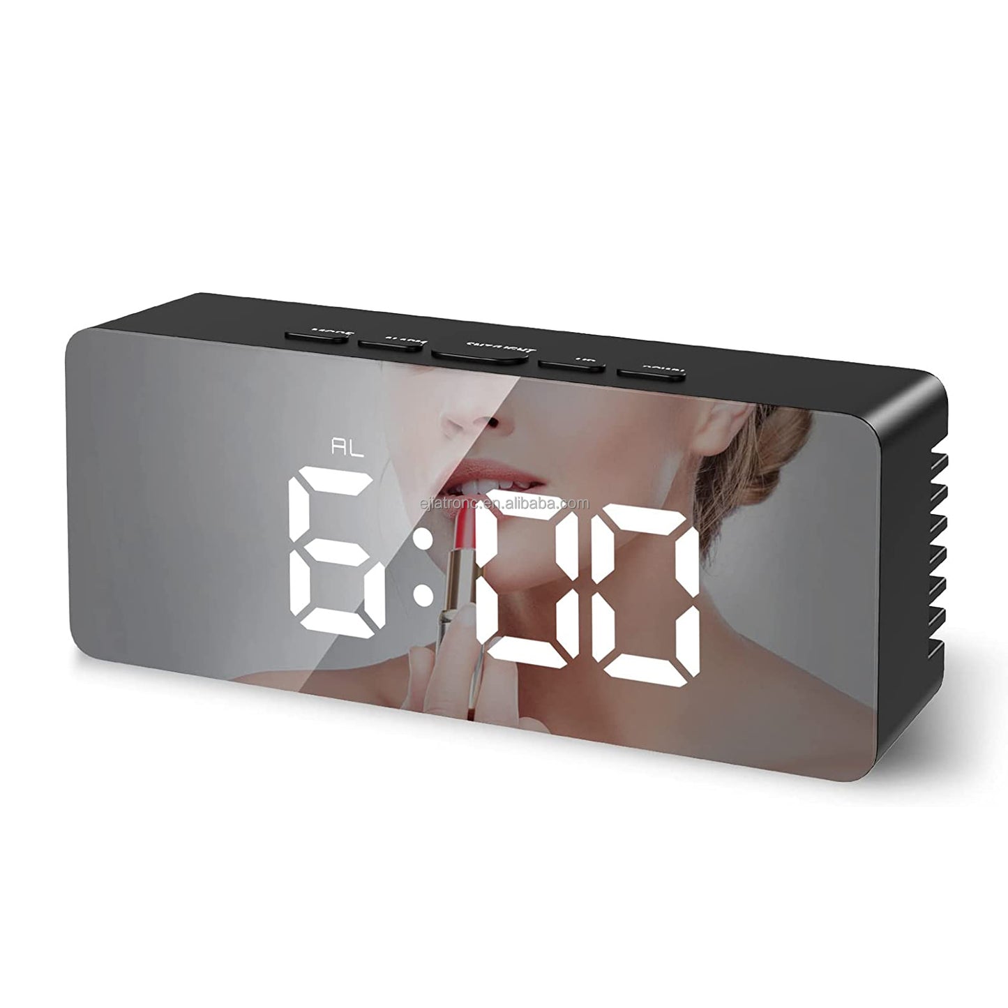 EspejoTime: Reloj Despertador LED Elegante