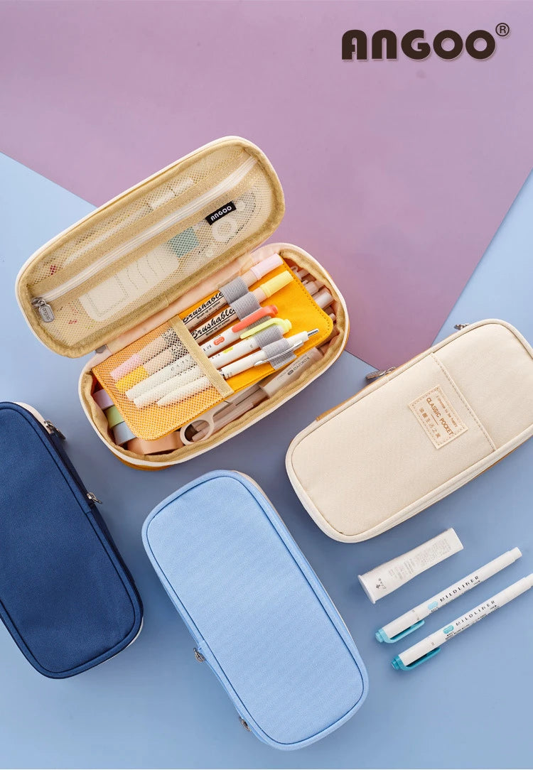 Estuche Escolar Premium - Gran Capacidad Canvas