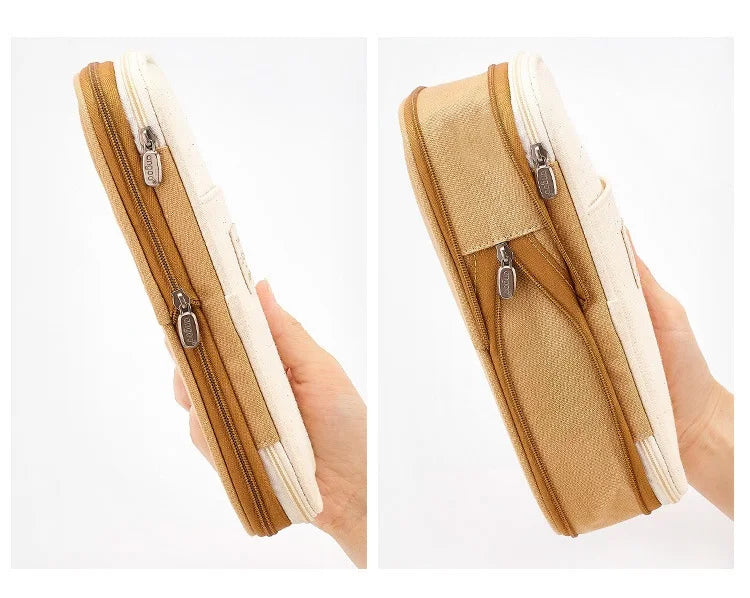 Estuche Escolar Premium - Gran Capacidad Canvas