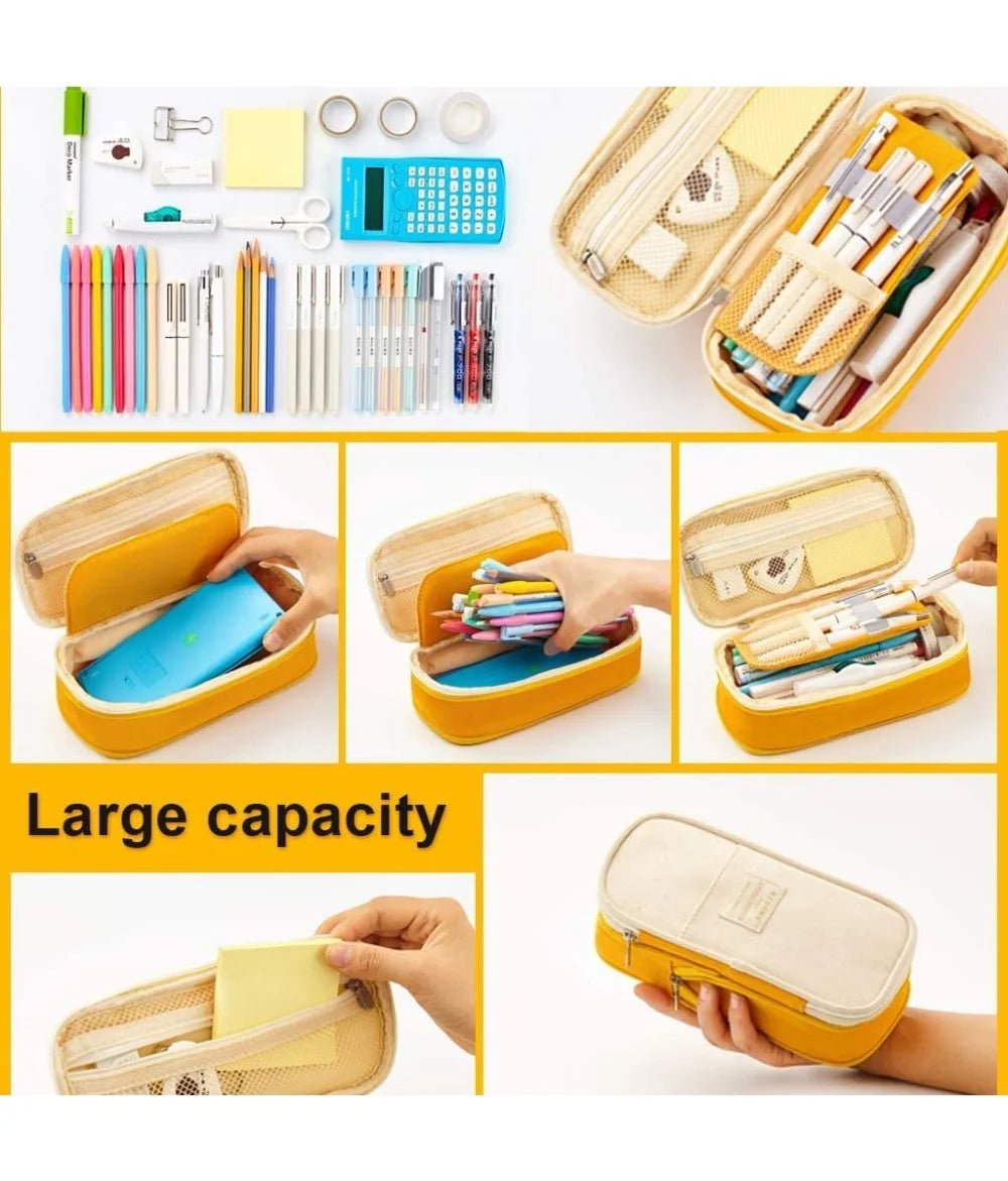 Estuche Escolar Premium - Gran Capacidad Canvas