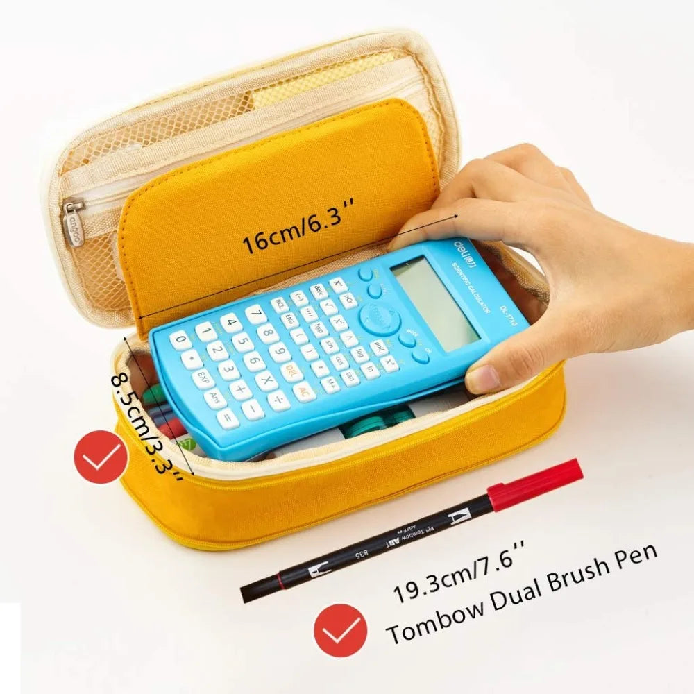 Estuche Escolar Premium - Gran Capacidad Canvas