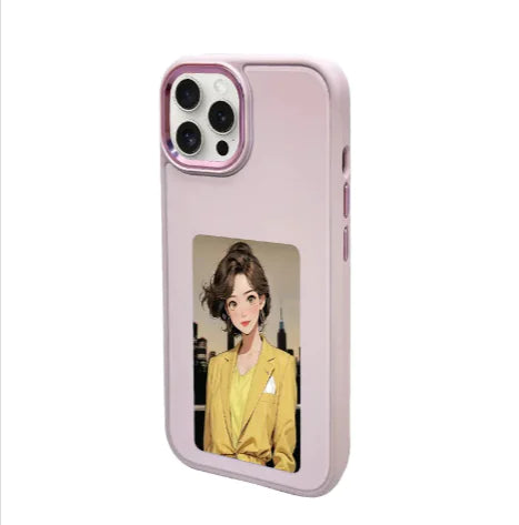 Funda iPhone con Pantalla E-Ink NFC y Soporte - Tecnología Avanzada