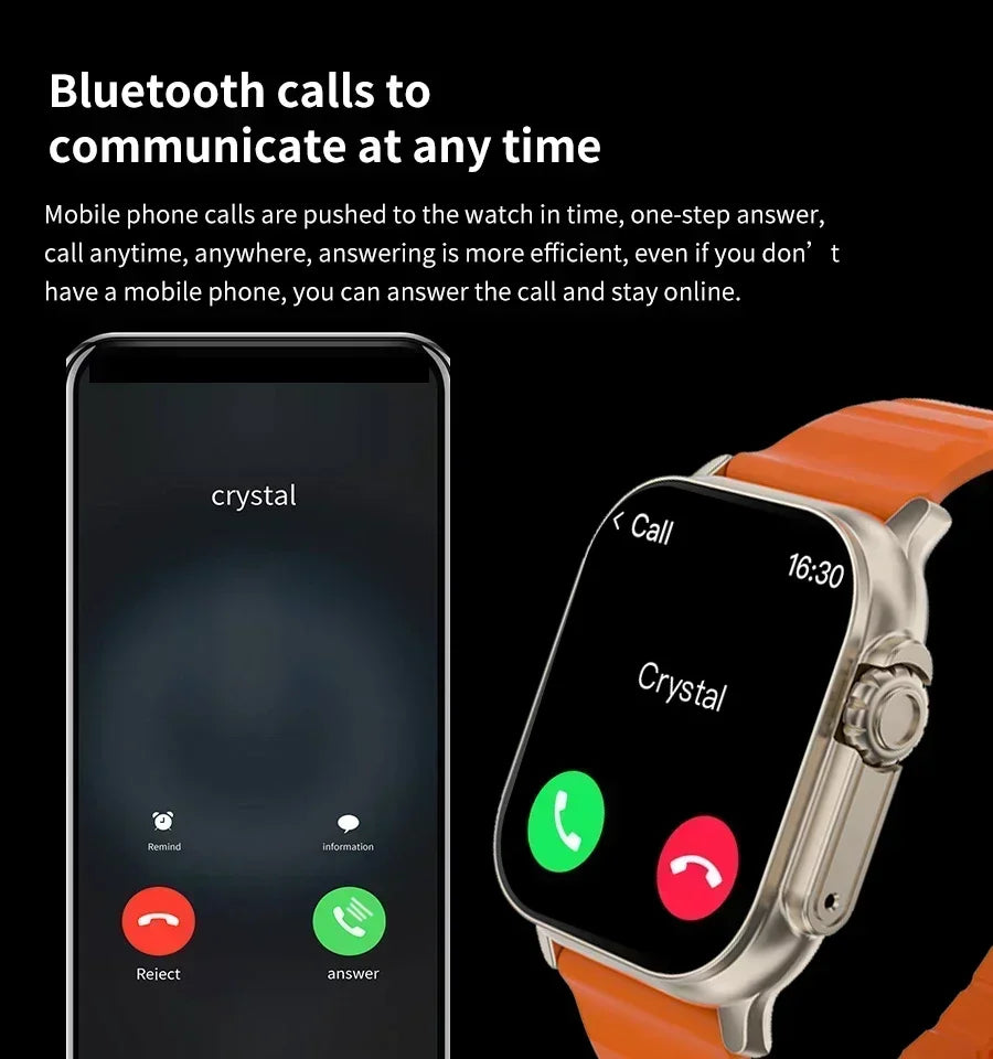 Smartwatch T800 U2 49mm | Reloj Inteligente Multifunción NFC Bluetooth Call & GPS Tracker-3
