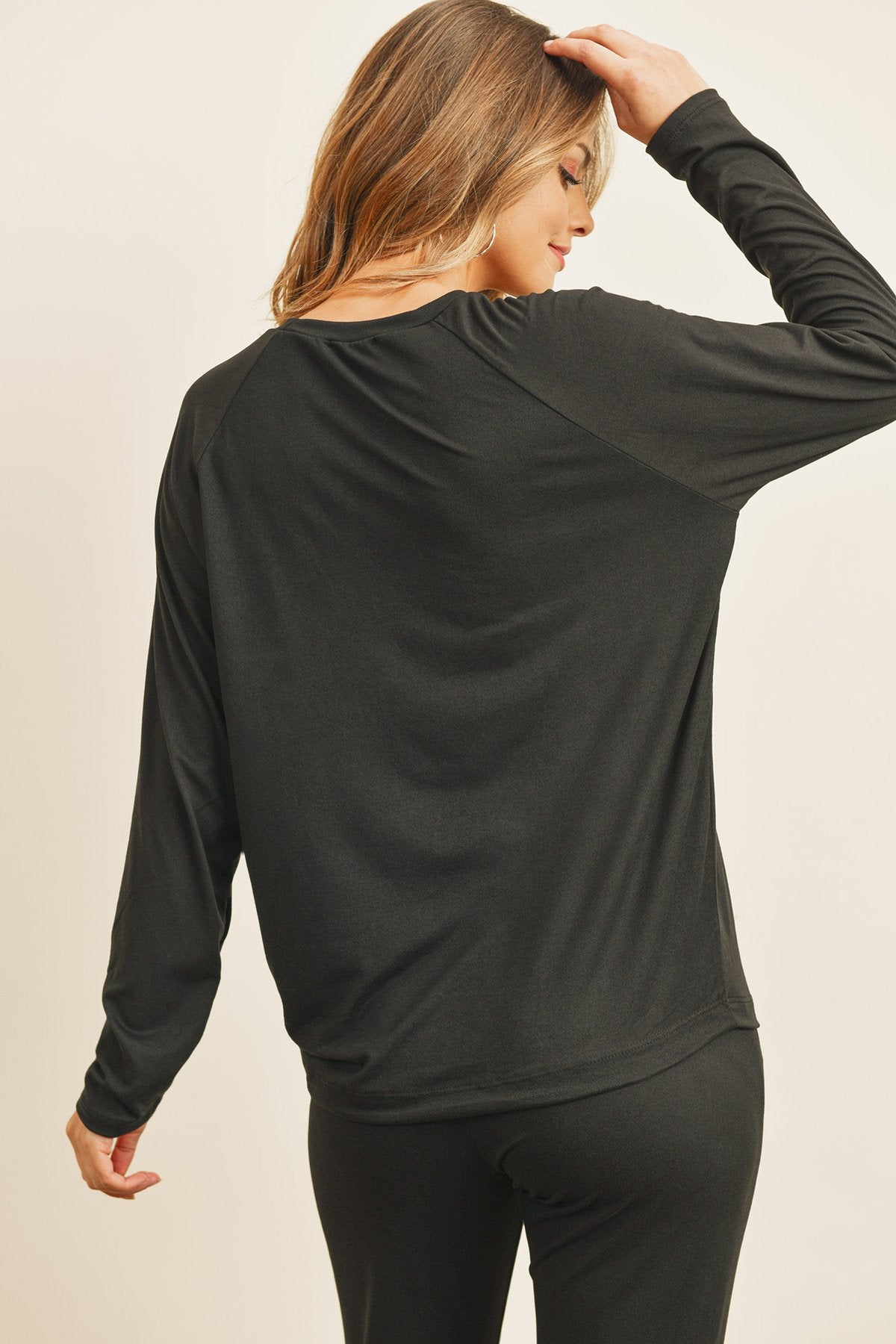 Conjunto Top y Jogger Sólido con Auto-Ajuste