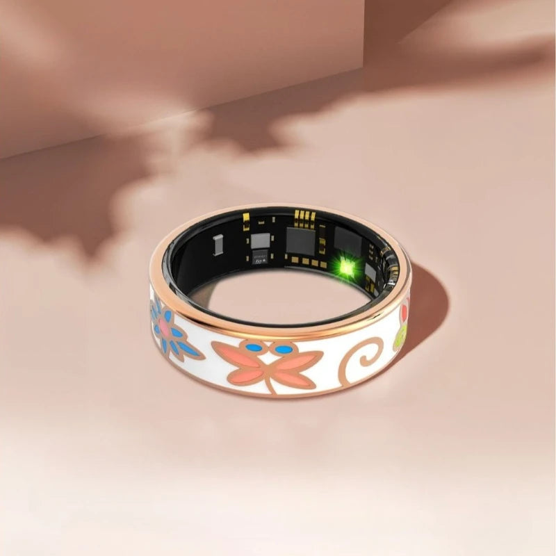 Anillos inteligentes a Color, monitoreo de salud, frecuencia cardíaca, oxígeno en sangre, presión arterial, anillo multifuncional adecuado para Android 5,1 IOS 8,0