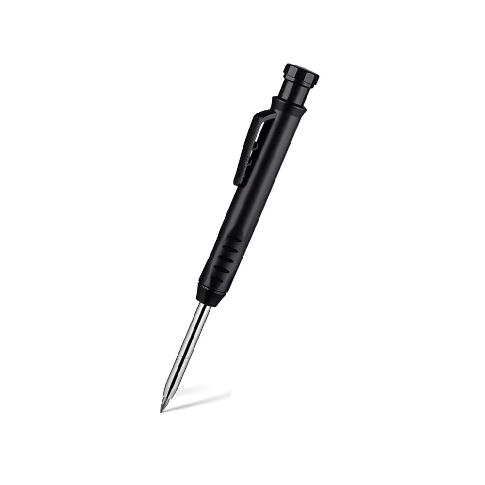 Solid Carpenter Pencil Set Hole Mechanical Pencil Refill Construction Marker Marking Tool for Carpenter Scriber Woodworking Arch