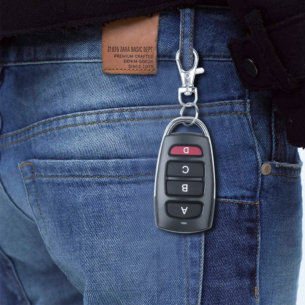 Copia de Control remoto de 433Mhz, 4 canales, 315MHz, función clonada, transmisor RF, duplicador de clonación automática, reemplazo de llave para puerta de garaje