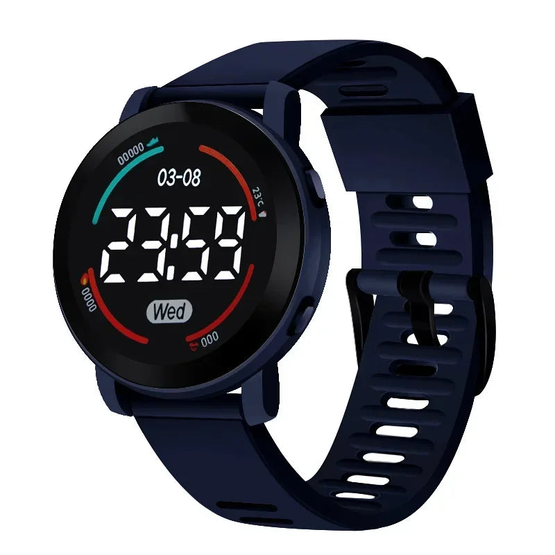 Reloj Digital LED para estudiantes, luminoso, resistente al agua, deportivo, con correa de silicona, electrónico, Unisex