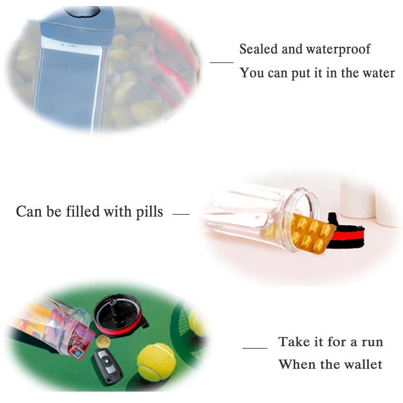 750ml Diversion Water Bottle Portable Water Bottle Secret Stash Pill Organizer Can Safe Hiding Spot for Money Bonus Key Ring Box