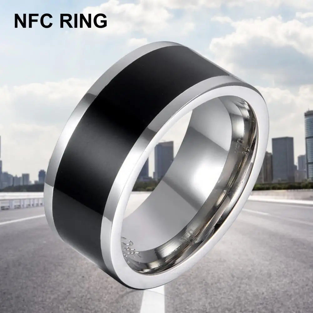 Anillo NFC Tecnología de detección universal Desgaste cómodo Sin carga Cerradura inteligente Anillo NFC para teléfono móvil