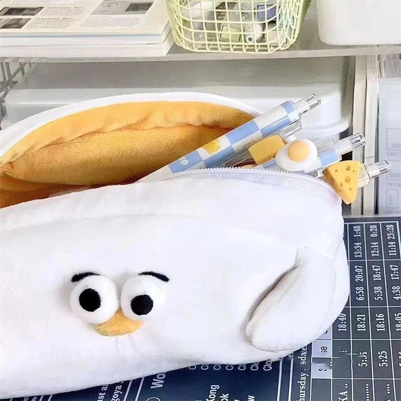 Caja de lápiz de nicho extraña Caja de lápiz de peluche lindo animal Capibala de cartón de rana estudiante Caja de lápiz de escritorio de escritorio de la casa de almacenamiento