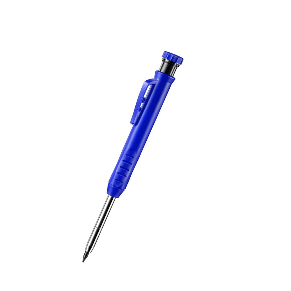 Solid Carpenter Pencil Set Hole Mechanical Pencil Refill Construction Marker Marking Tool for Carpenter Scriber Woodworking Arch