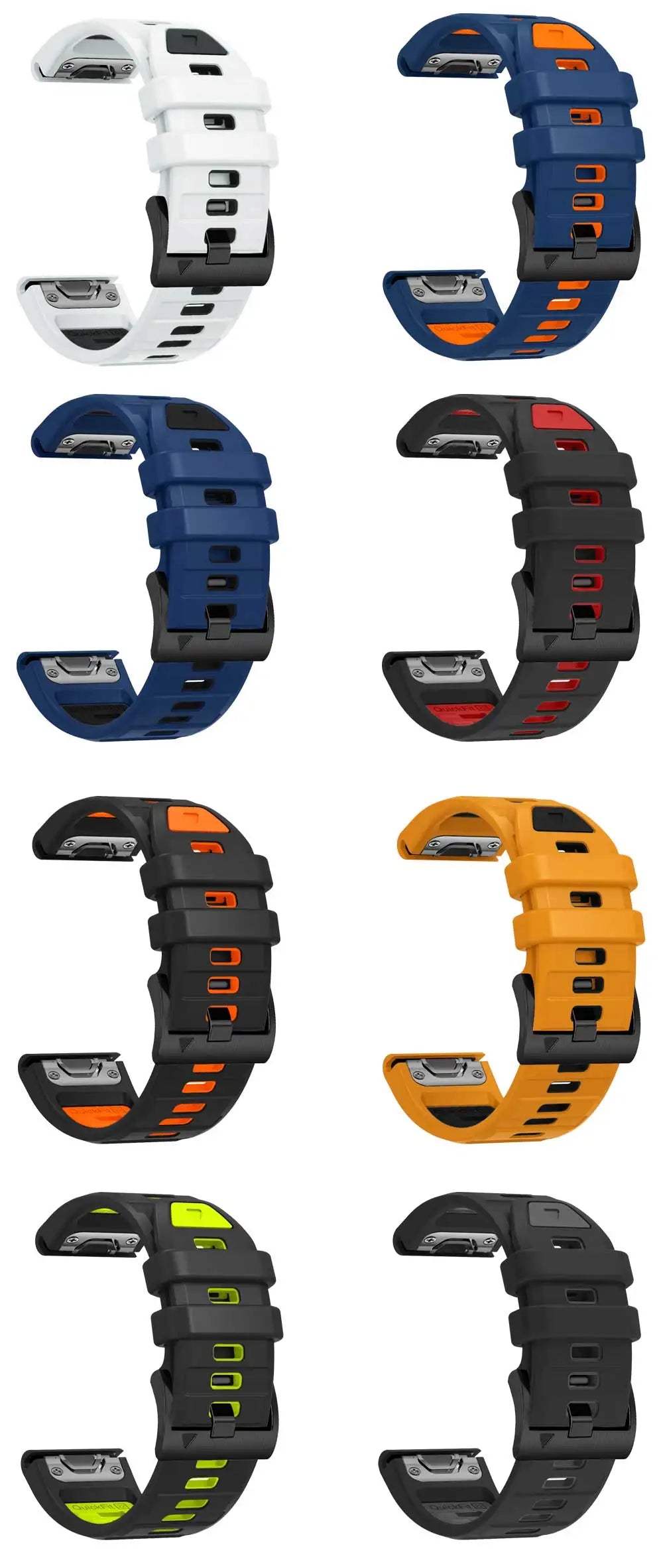 Correa de silicona para reloj Garmin Instinct 3, 45mm, 50mm, Instinct E 45mm Fenix 8, 47mm, 51mm, QuickFit, 22mm