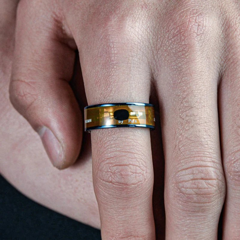Anillo inteligente NFC portátil compacto dispositivo de reconocimiento de identificación multifuncional mujeres hombres NFC anillo inteligente