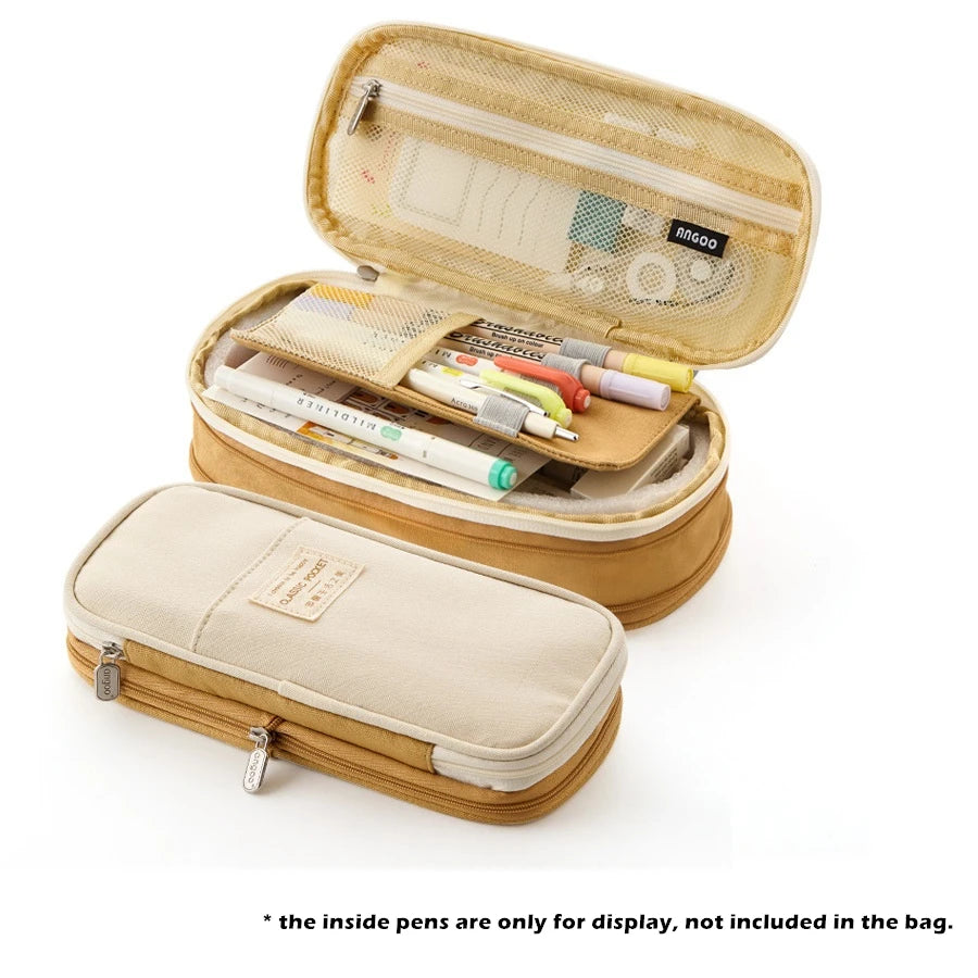 Estuche Escolar Premium - Gran Capacidad Canvas