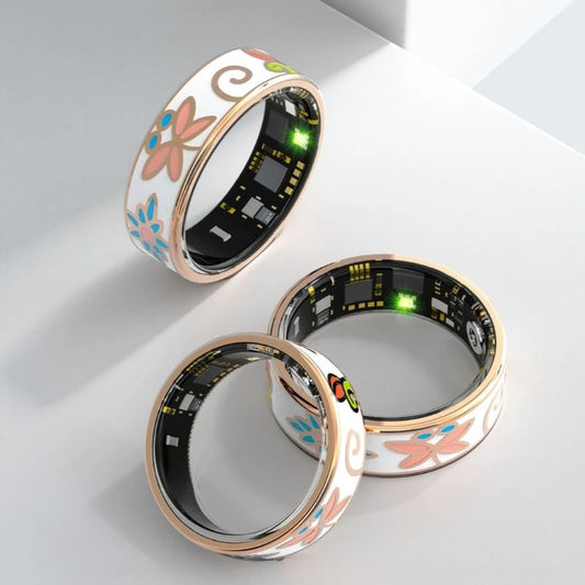 Anillos inteligentes a Color, monitoreo de salud, frecuencia cardíaca, oxígeno en sangre, presión arterial, anillo multifuncional adecuado para Android 5,1 IOS 8,0