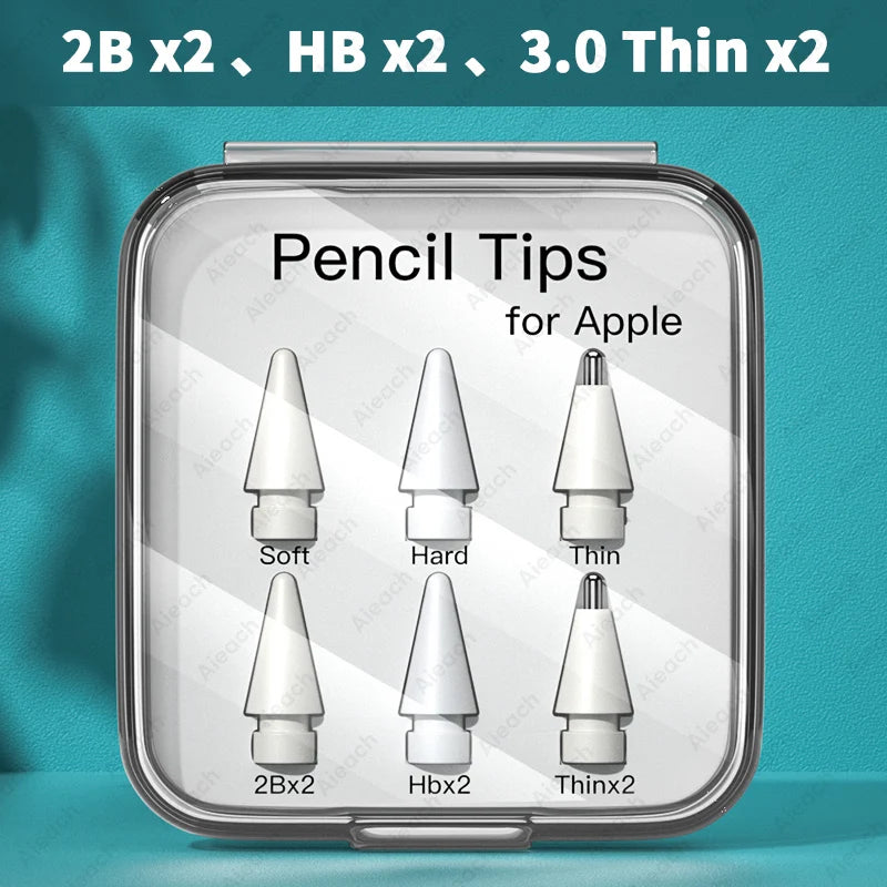 VUUV Apple Pencil Tips: Soft & Hard, 3pcs Set