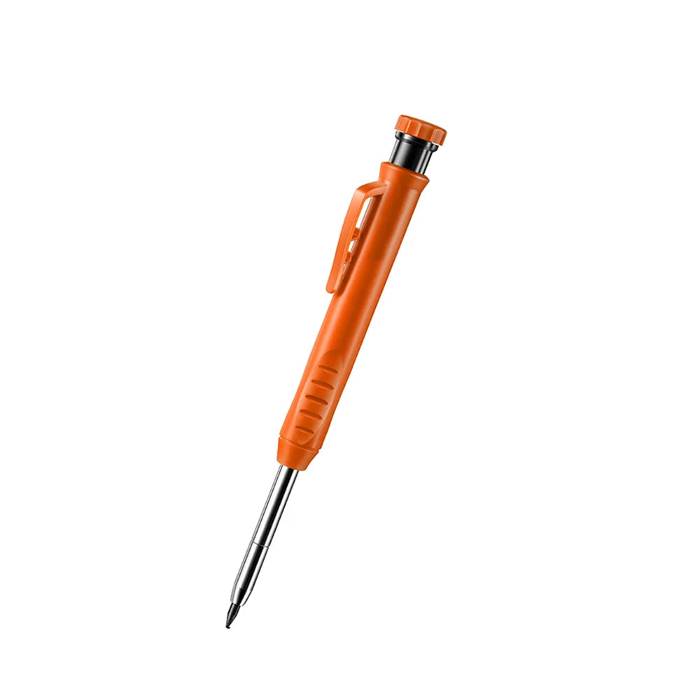 Solid Carpenter Pencil Set Hole Mechanical Pencil Refill Construction Marker Marking Tool for Carpenter Scriber Woodworking Arch