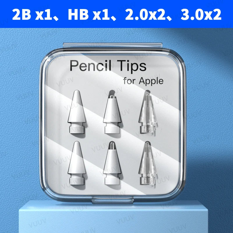 VUUV Apple Pencil Tips: Soft & Hard, 3pcs Set