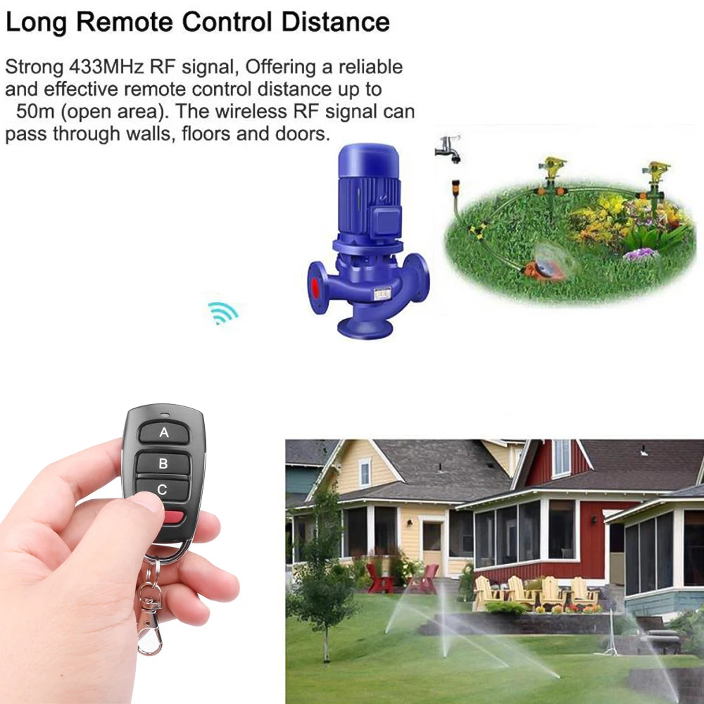 Copia de Control remoto de 433Mhz, 4 canales, 315MHz, función clonada, transmisor RF, duplicador de clonación automática, reemplazo de llave para puerta de garaje