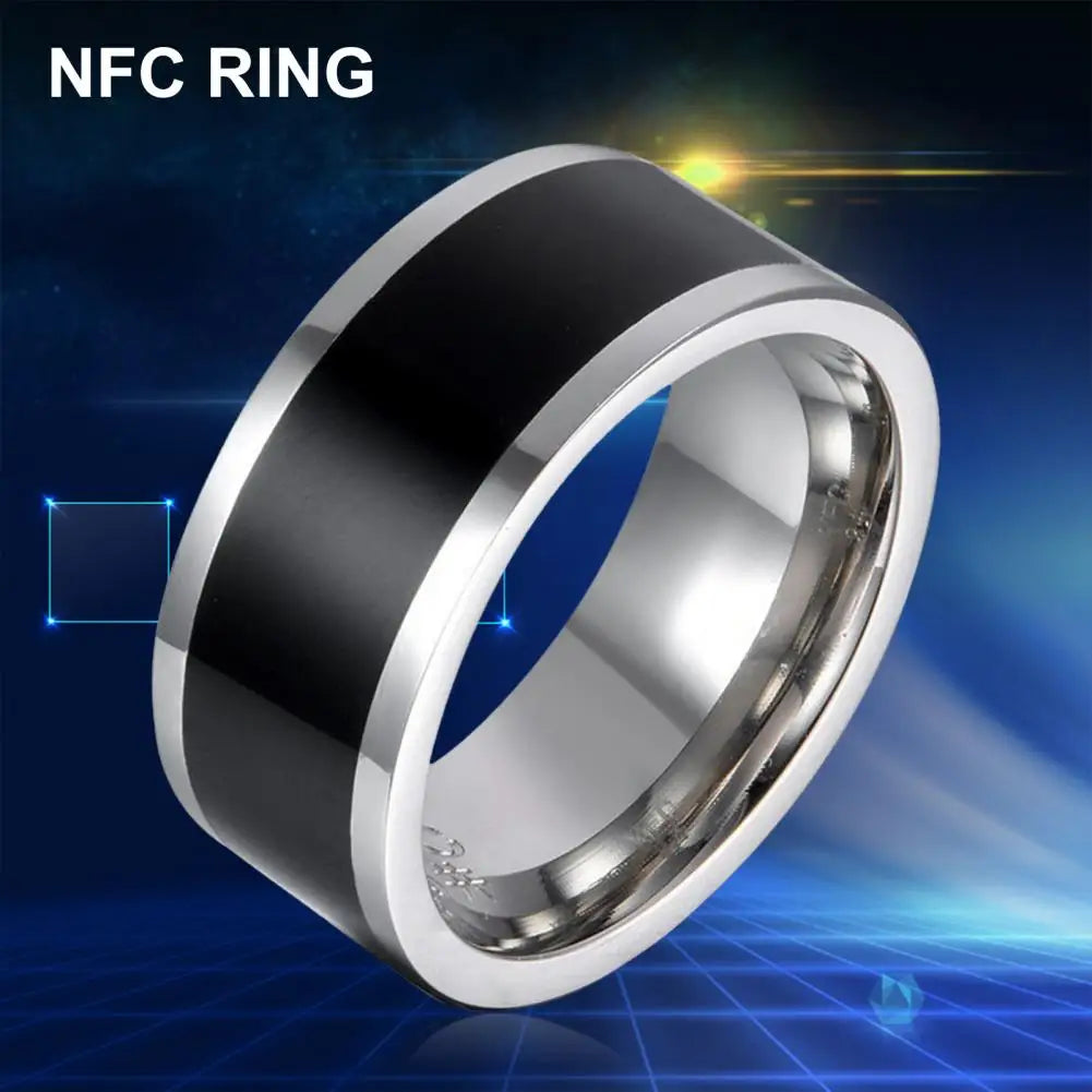 Anillo NFC Tecnología de detección universal Desgaste cómodo Sin carga Cerradura inteligente Anillo NFC para teléfono móvil