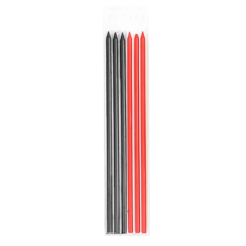 Solid Carpenter Pencil Set Hole Mechanical Pencil Refill Construction Marker Marking Tool for Carpenter Scriber Woodworking Arch