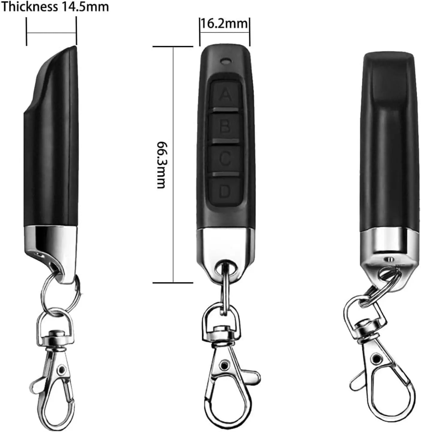Mando a distancia Universal para puerta de 433MHz, 4 teclas, copia de garaje, clonación de Control remoto, mando a distancia para puerta eléctrica, llave duplicadora