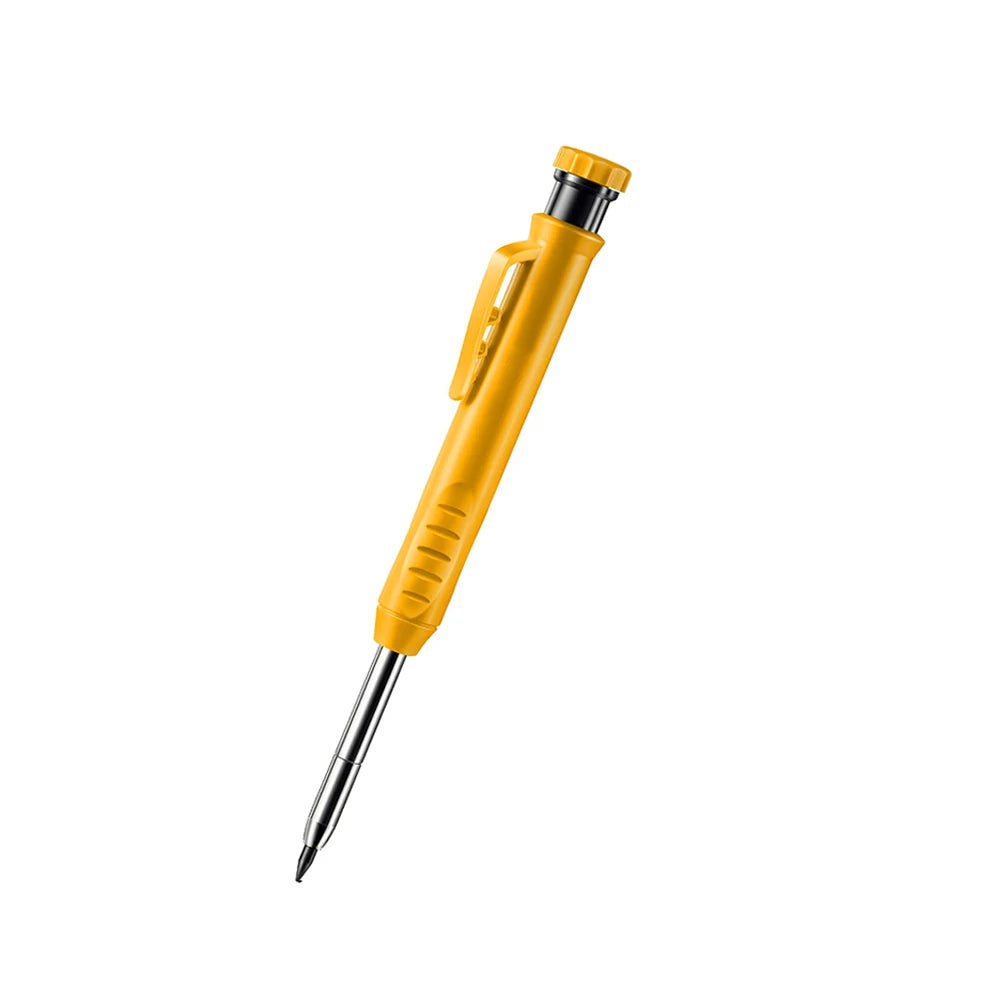 Solid Carpenter Pencil Set Hole Mechanical Pencil Refill Construction Marker Marking Tool for Carpenter Scriber Woodworking Arch