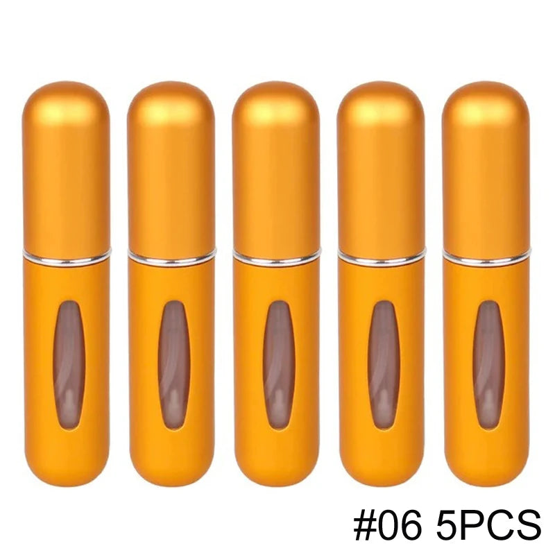 Atomizador Perfume Portátil 5ml - Mini Botella Recargable Viaje (Pack 1/5/10)