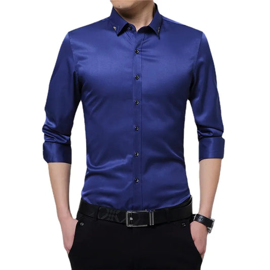 Camisa Formal Clásica BROWON para Hombre Elegante