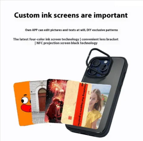 Funda iPhone con Pantalla E-Ink NFC y Soporte - Tecnología Avanzada