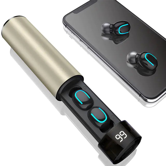 Auriculares Bluetooth Q67 con Banco de Energía Portátil