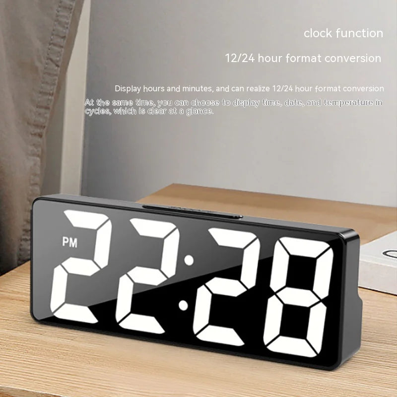 BrilloModern: Reloj Despertador Digital Elegante